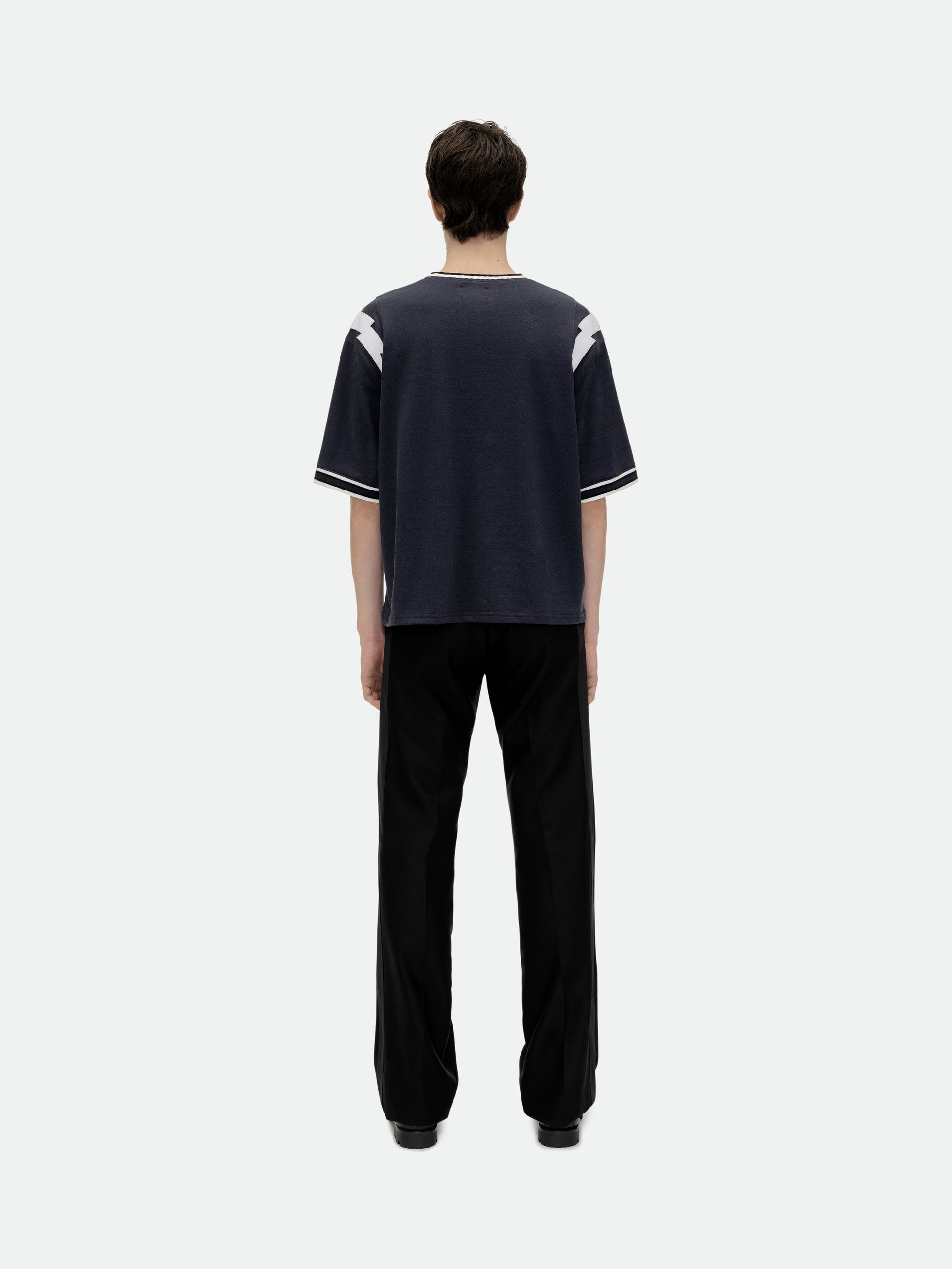 RHUDE LIGHTNING RINGER JERSEY TEE - 4