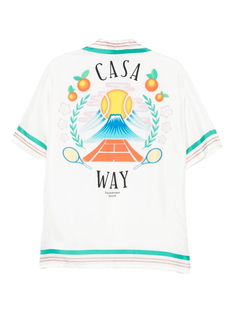 CASABLANCA Casa Way stripe-detail shirt outlook