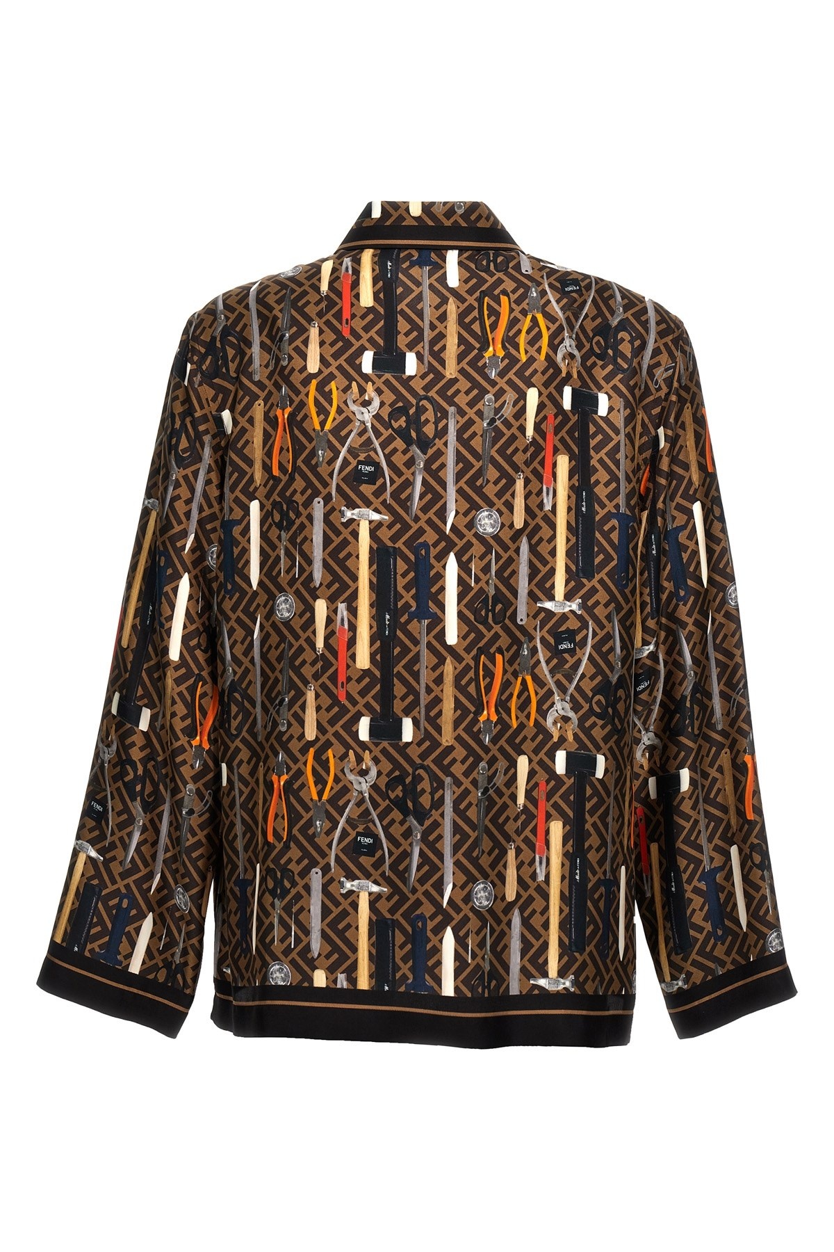 FENDI FFモチフロンクスリフシャツ FS1262AR6G F13IZ FENDI 'Fendi tools' shirt | julianfashion | REVERSIBLE