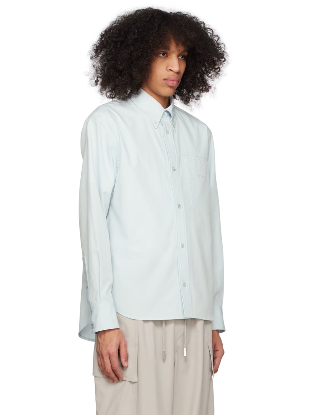 Blue Embroidered Shirt - 2