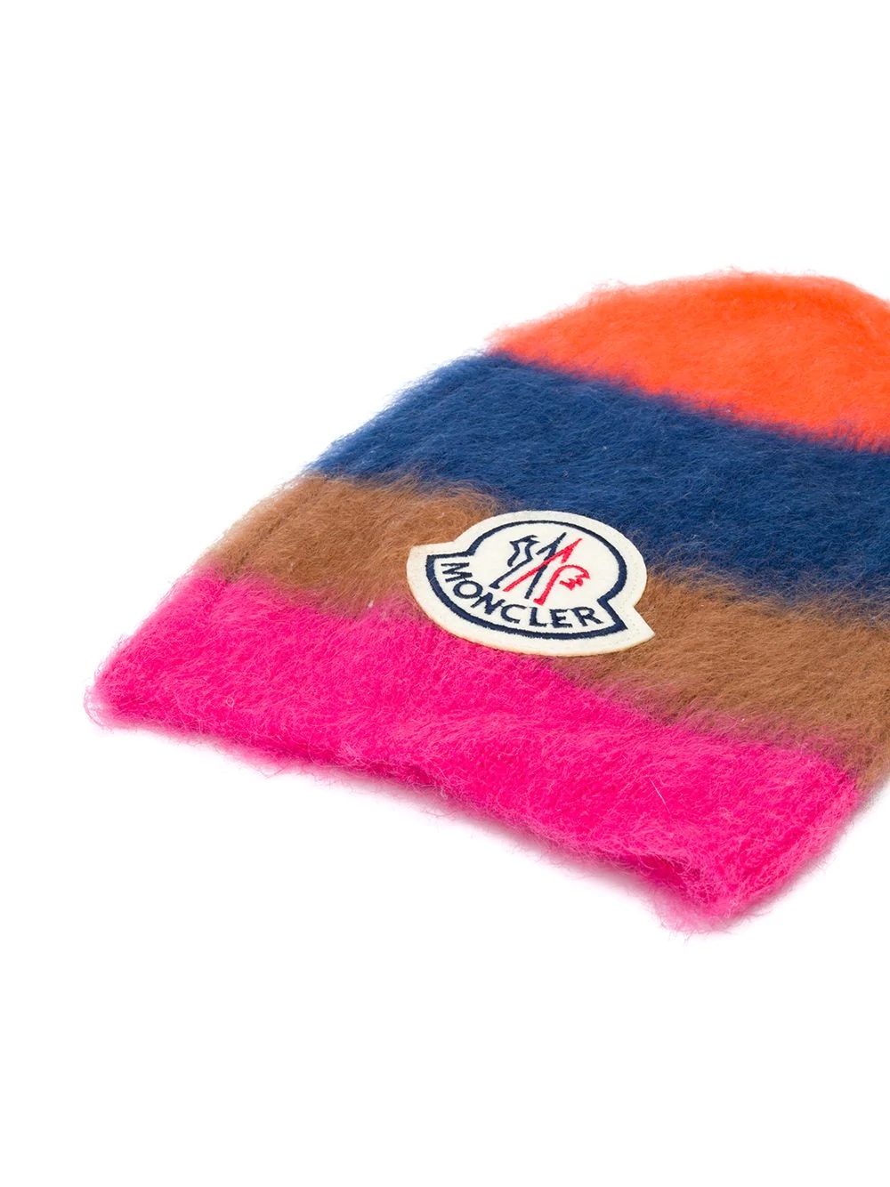 mohair blend stripe knit hat - 2