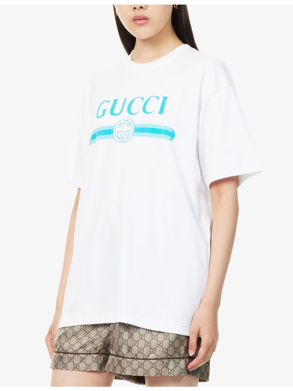 Brand-Print Relaxed-Fit Cotton-Jersey T-Shirt - 3