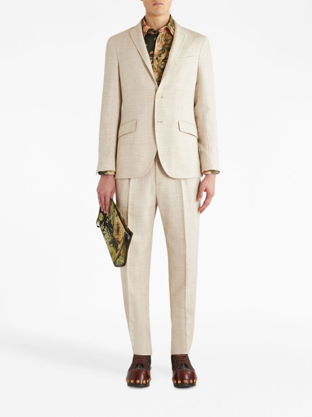 ton-sur-ton pinstriped blazer - 2