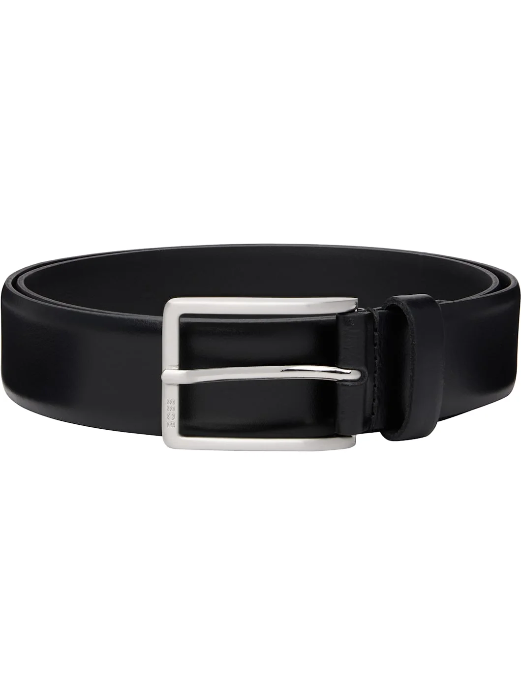 Black Leather Belt - 1