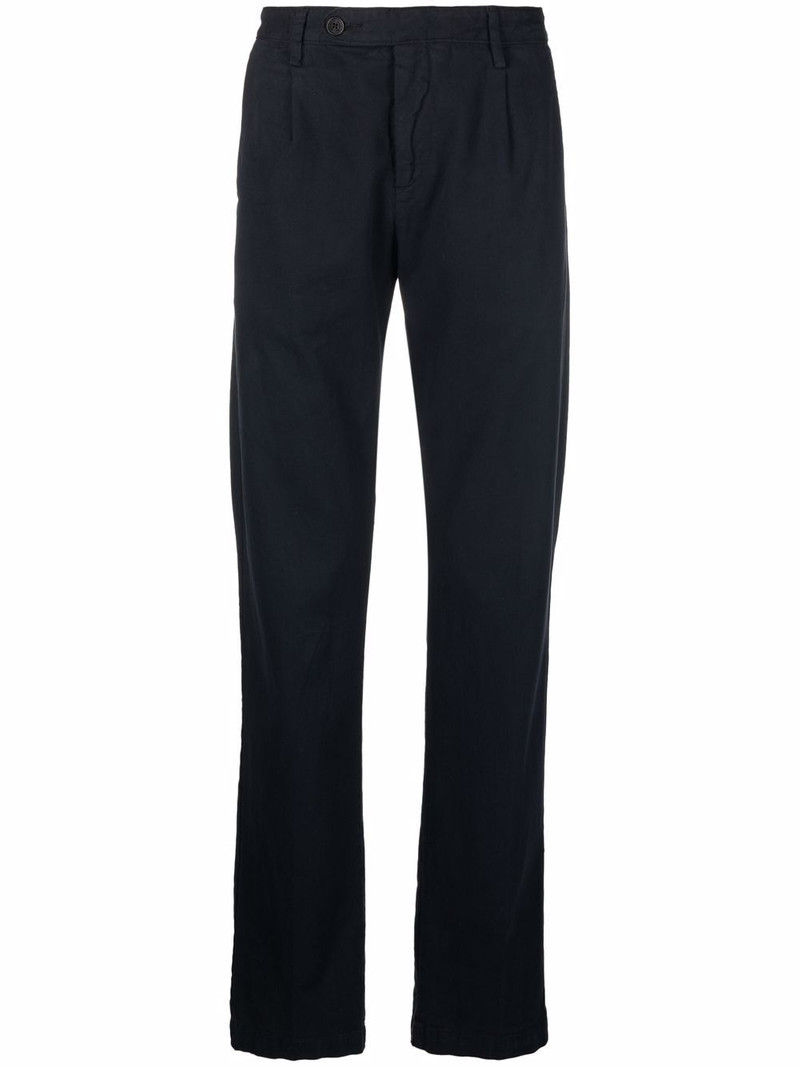 mid-rise straight-leg trousers 1