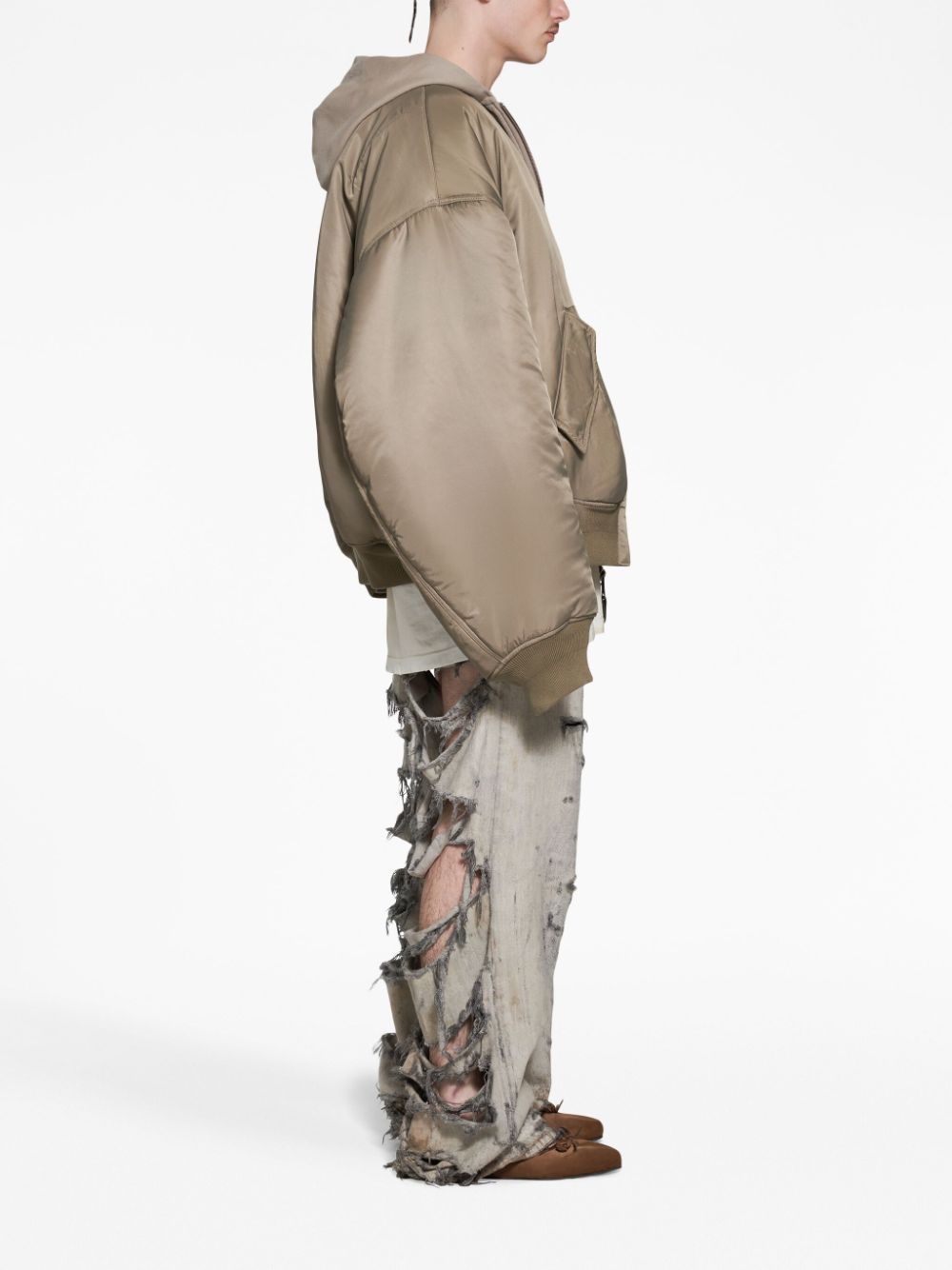 hooded bomber jacket - 3