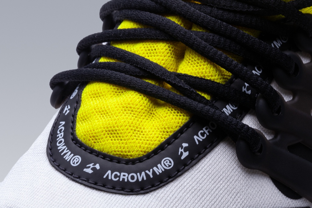 APM2-100 Nike® Air Presto Mid / Acronym® White/Dynamic Yellow/Black ] - 11