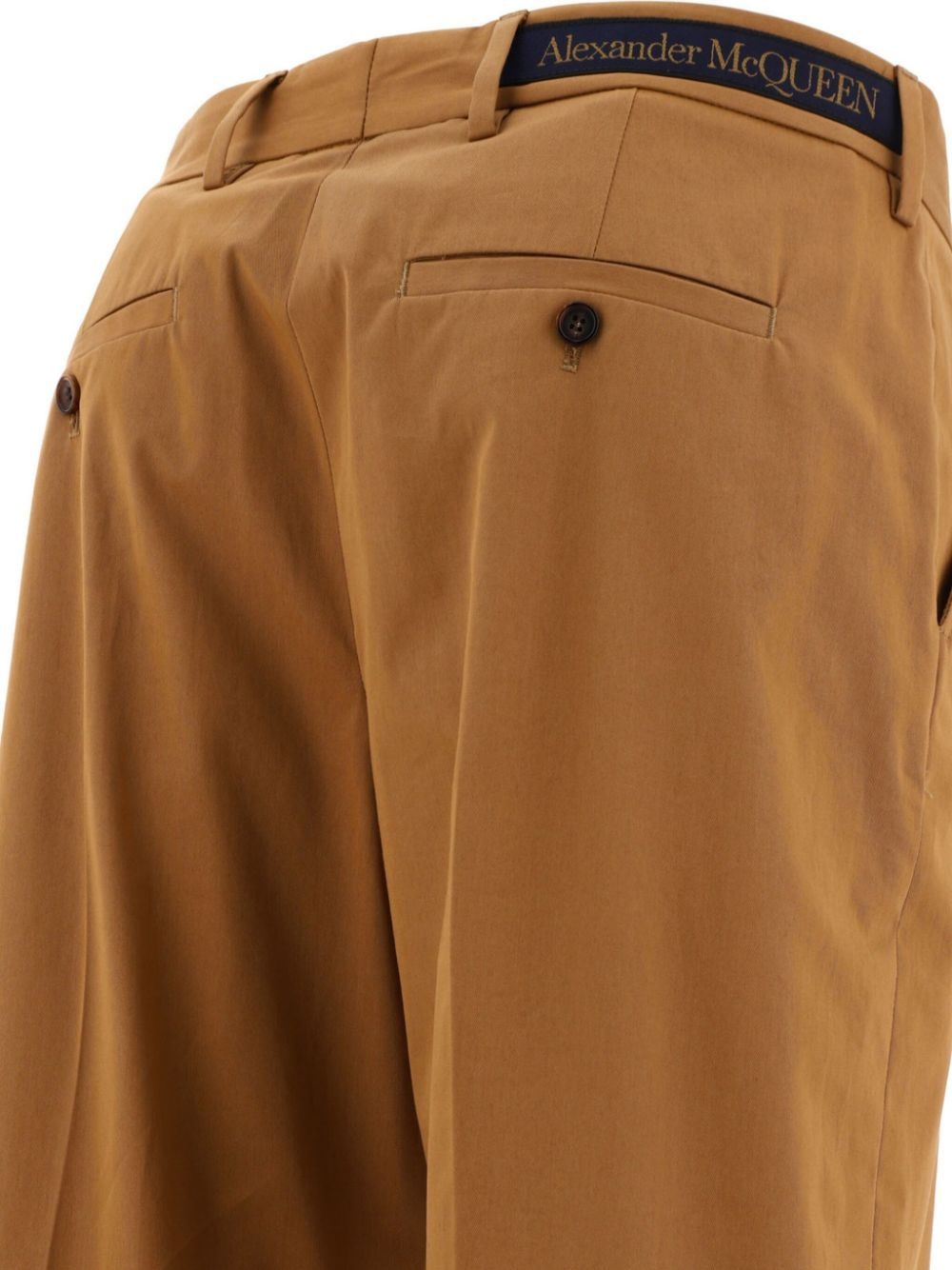 gabardine straight trousers - 4