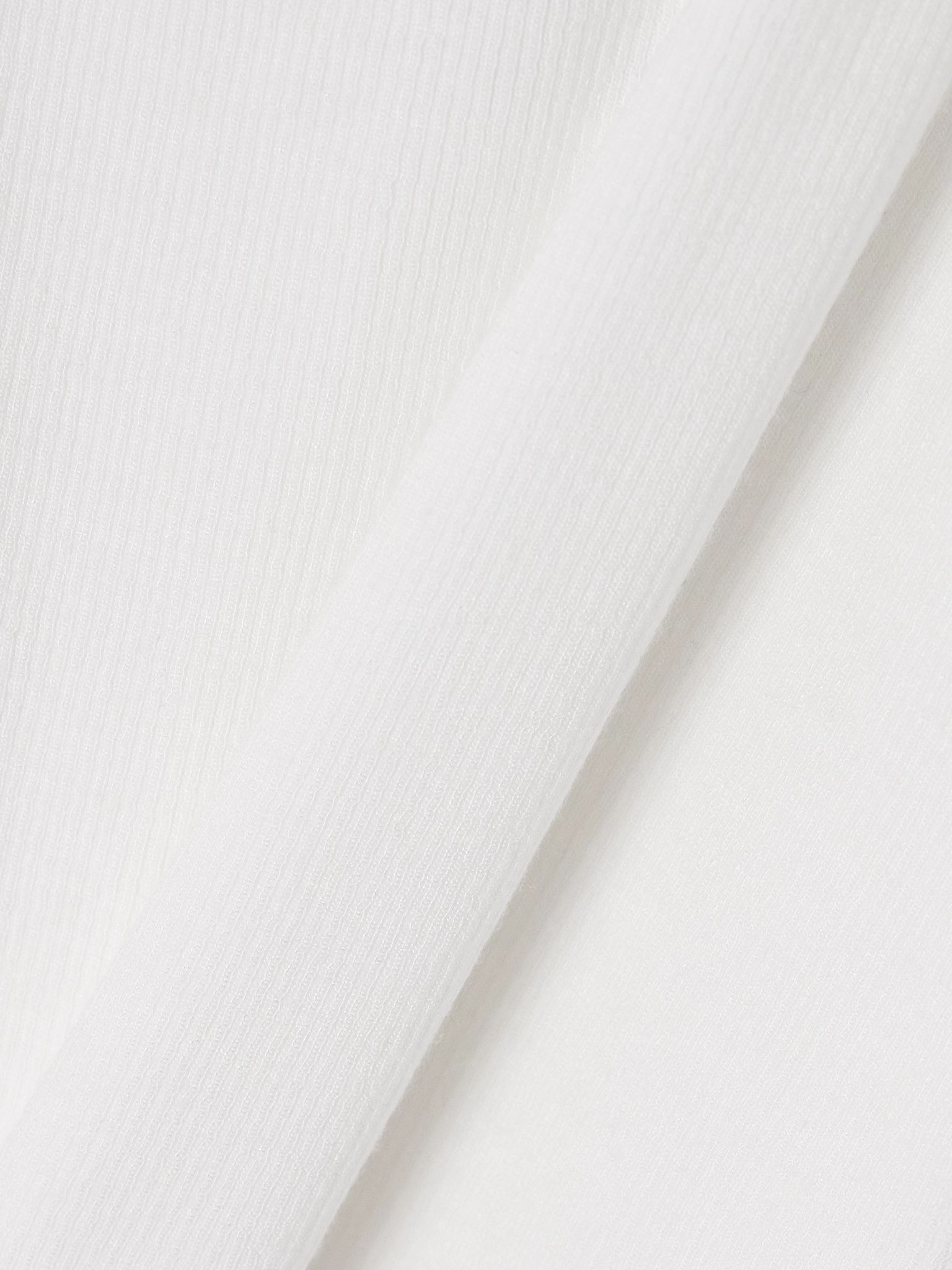 Hold Tight ribbed stretch-modal T-shirt White - 4