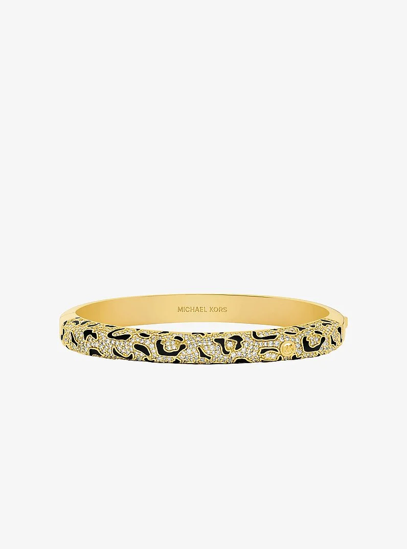 Pavé Leopard Bangle - 1