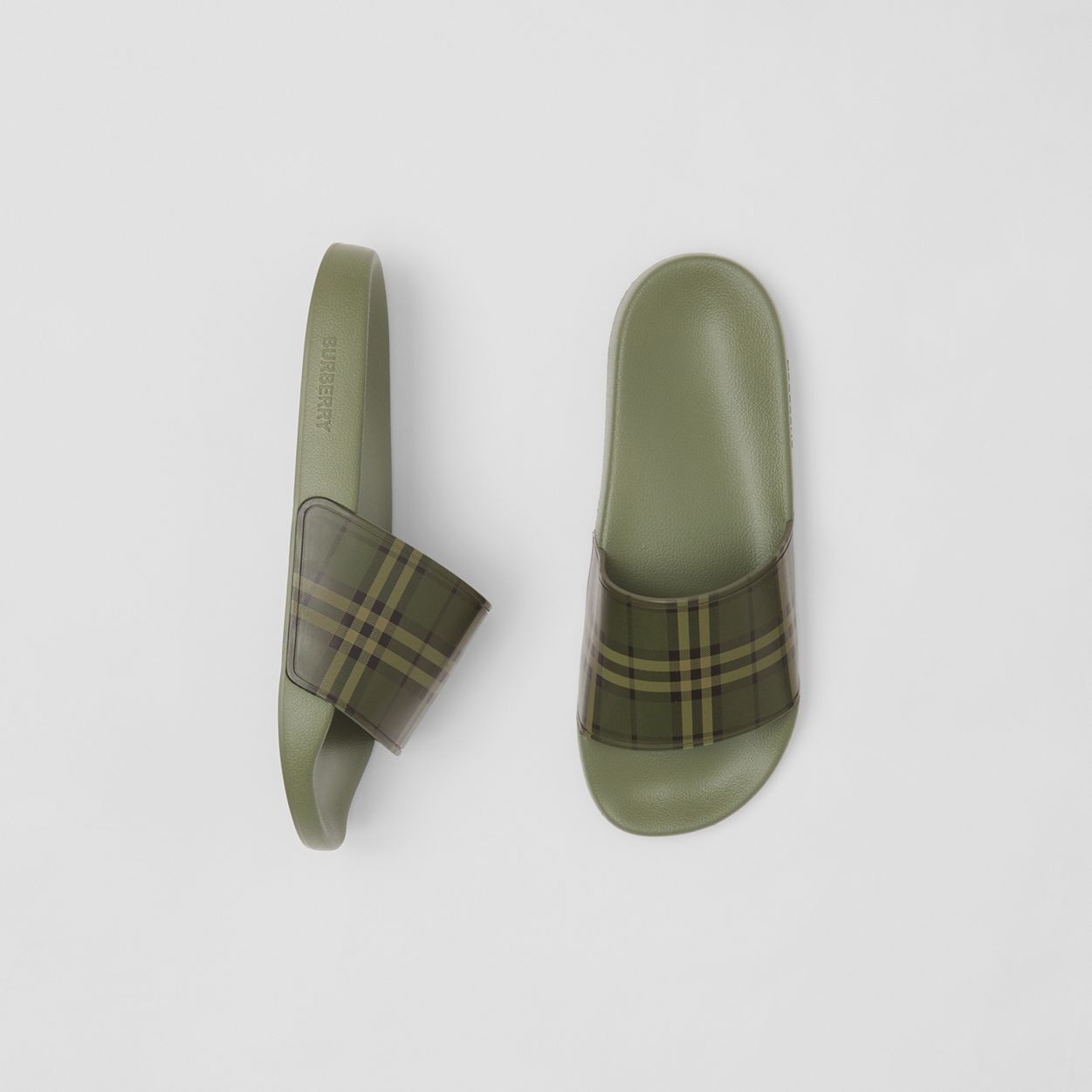 Vintage Check Slides - 2