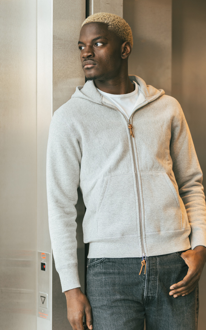 HEAVYWEIGHT ZIP HOODY GREY - 2
