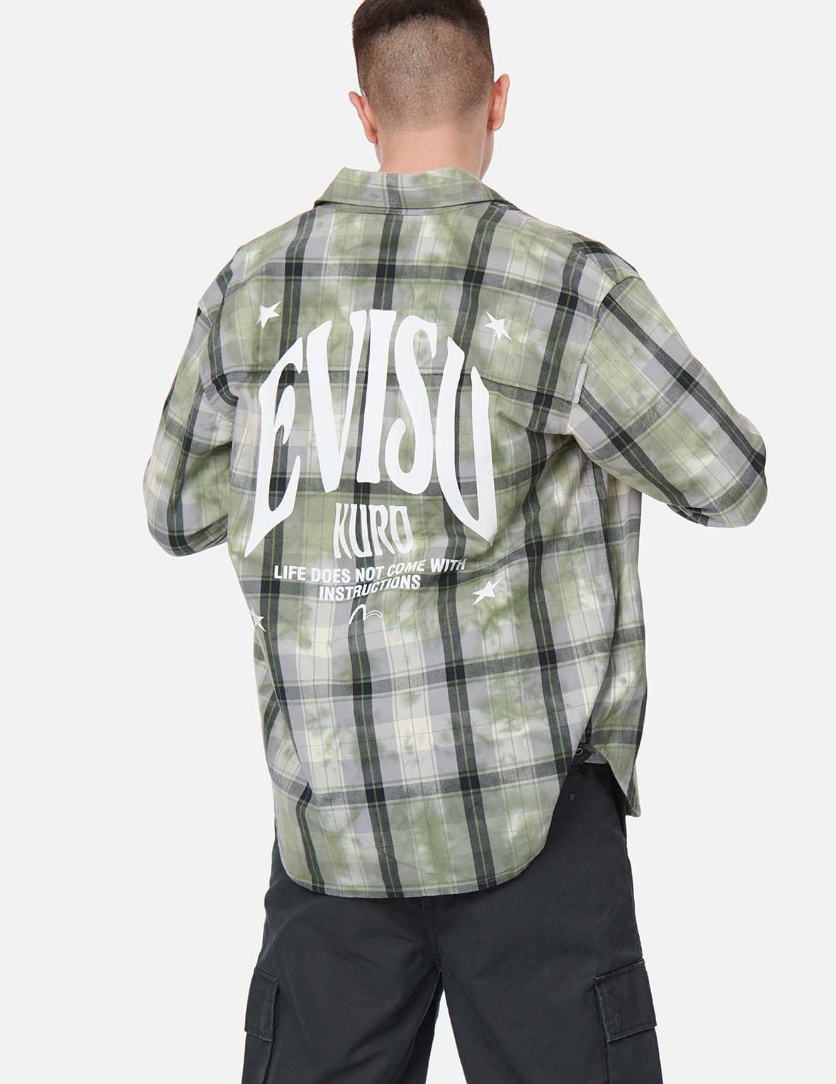 Tie-dyed Check Shirt - 3