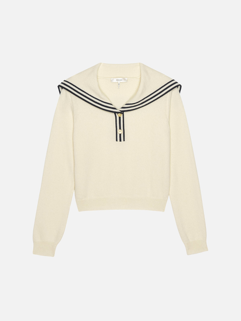 The Sailor Sweater in Cream Multi 1