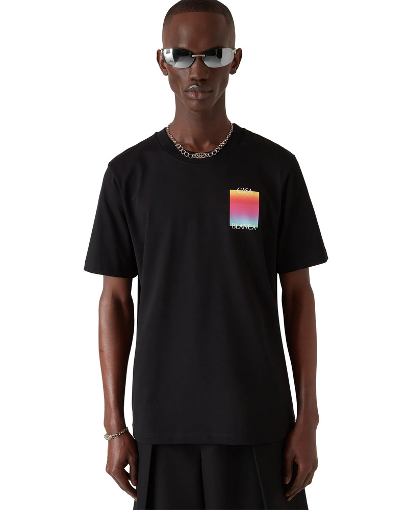 Gradient Square Logo Short Sleeve T-shirt 4