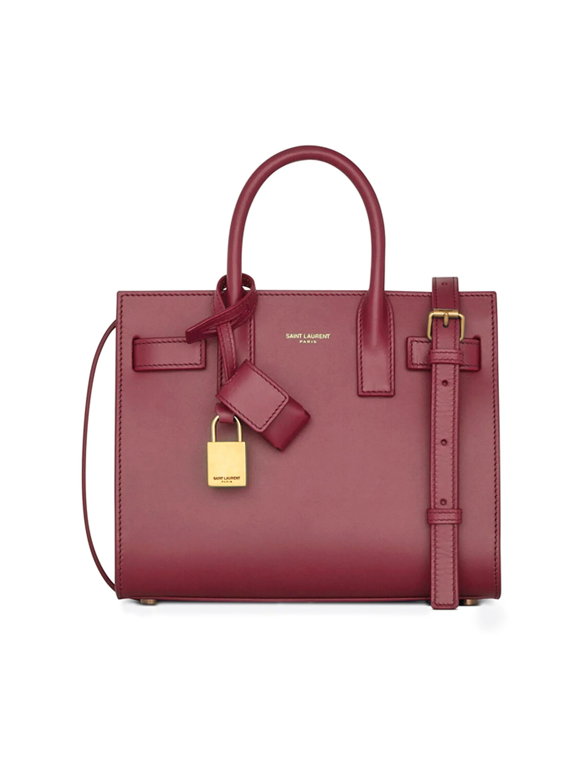 Women's Nano Sac De Jour Leather Satchel - Rouge Merlot - 1