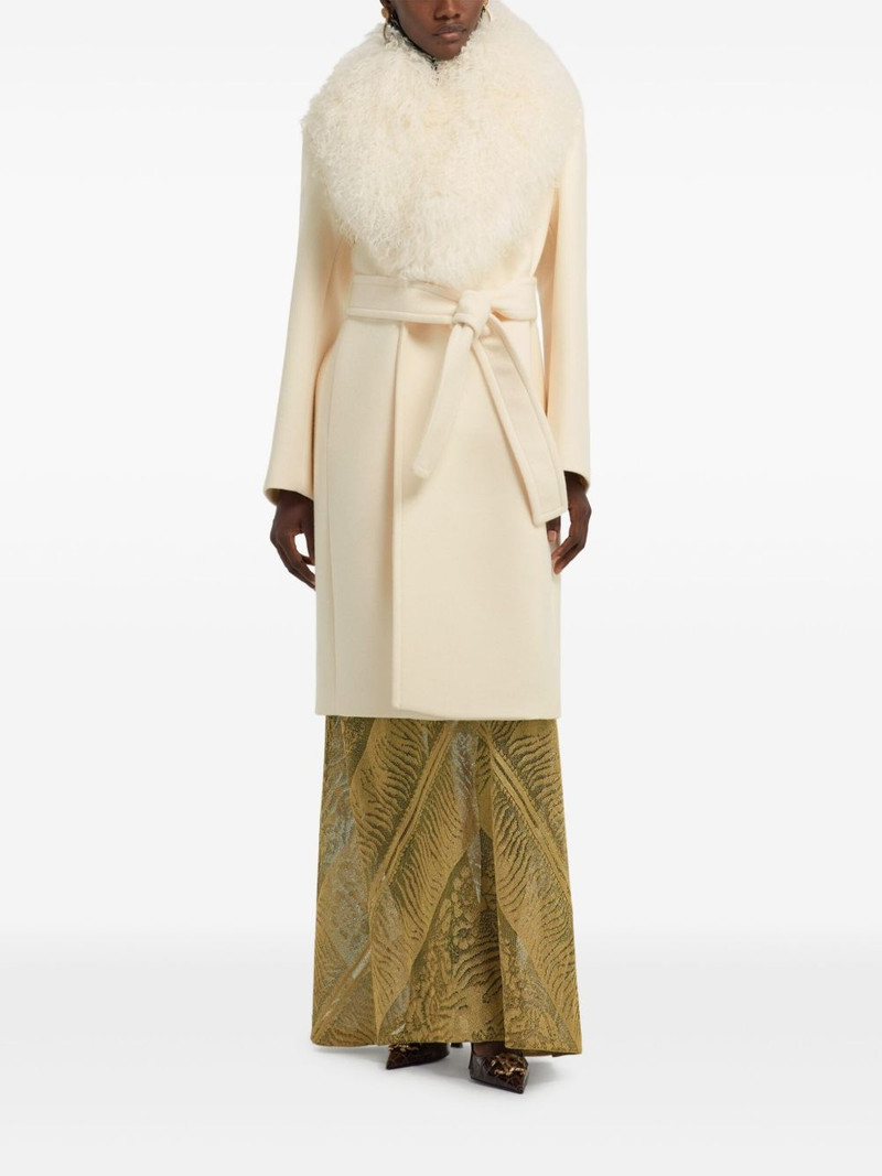 shearling-trimmed coat 3