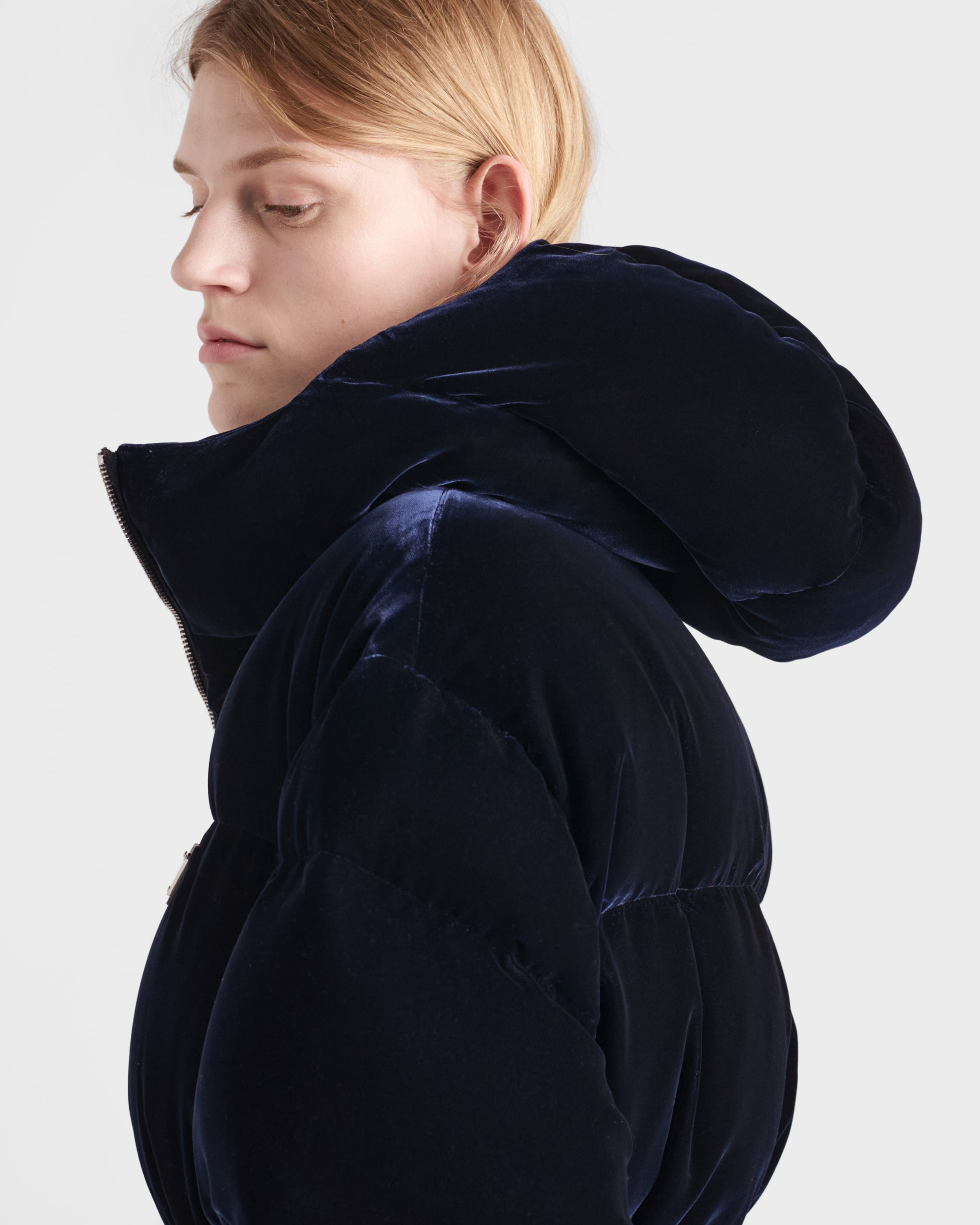 Velvet down jacket - 3