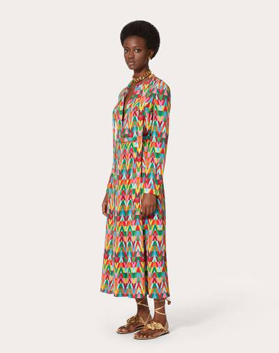 Valentino PRINTED CREPE DE CHINE DRESS outlook