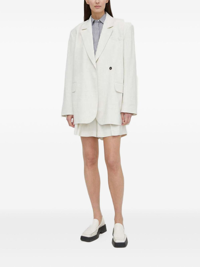 HERSKIND pleated belt-loops shorts outlook