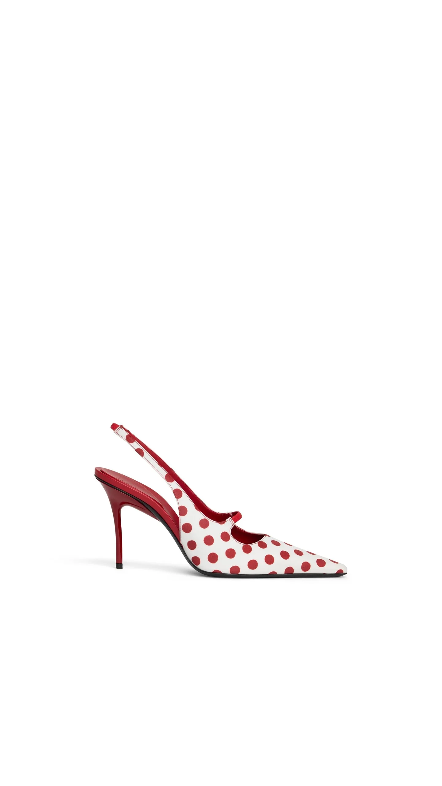 DROP SLINGBACKS IN POLKA DOTS PRINT - 1