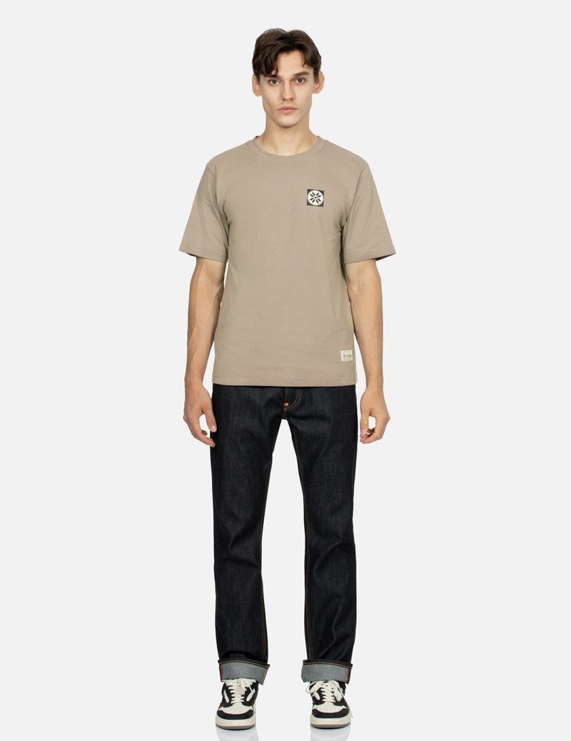 FAIR ISLE PATTERN AND KUMADORI DARUMA PRINT SLIM FIT DENIM JEANS #2010 6