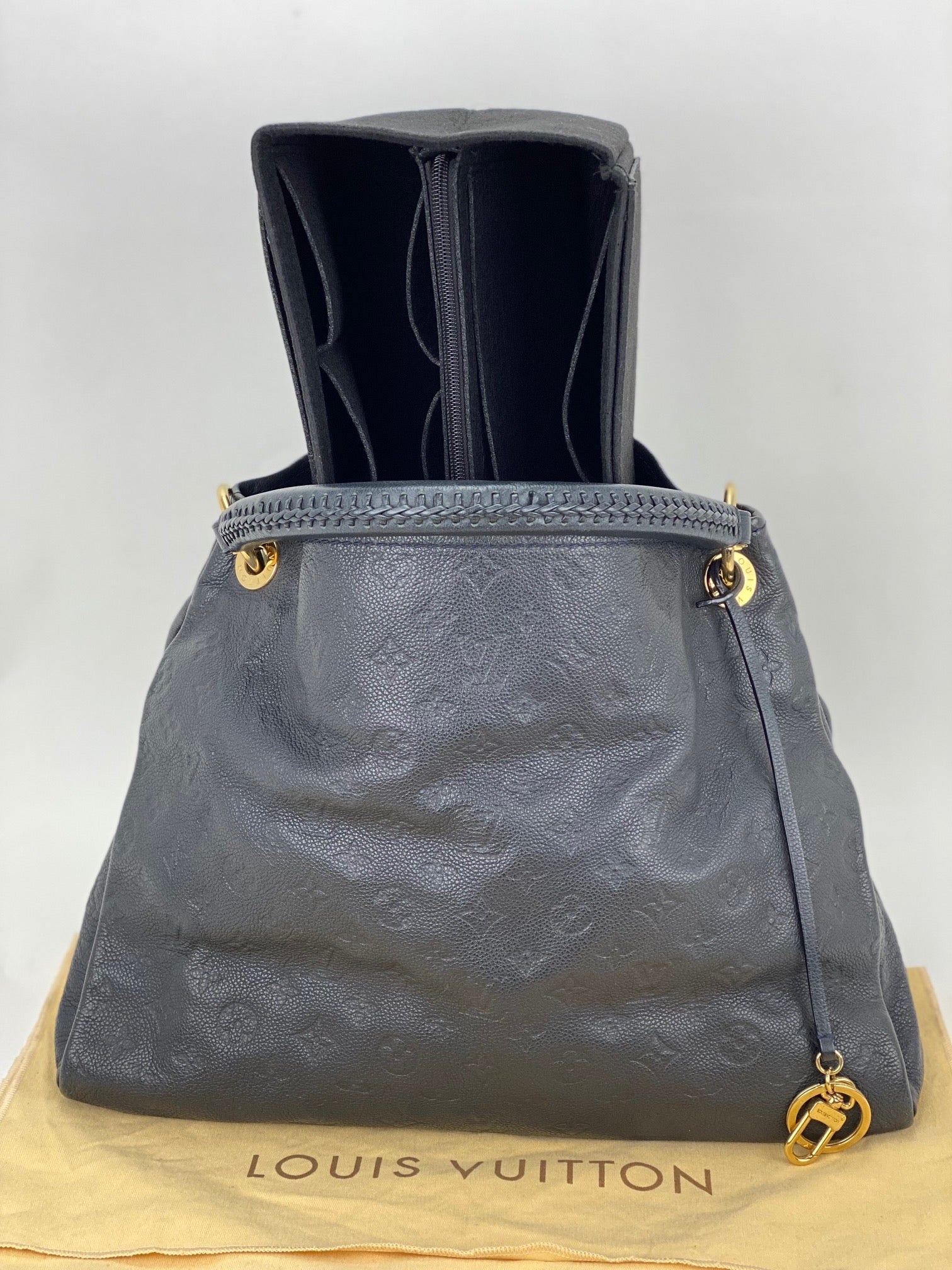 LOUIS VUITTON Artsy MM Monogram Empreinte Infini Blue Tote Hand Bag M93448 Pre owned - 2