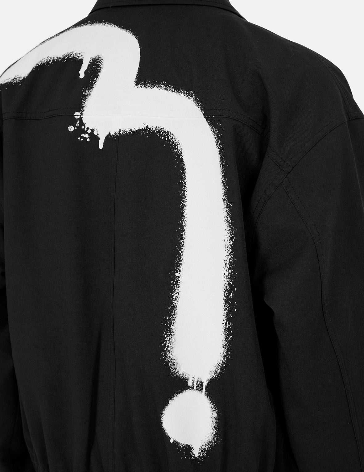 Graffiti Daicock Print Boxy Fit Zip Up Jacket - 9