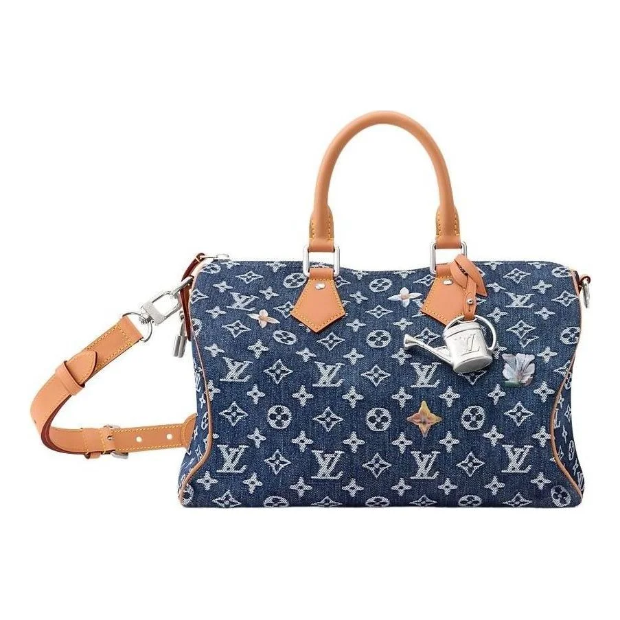 LOUIS VUITTON Speedy 30 Bandoulière 'Blue' M27556 - 1
