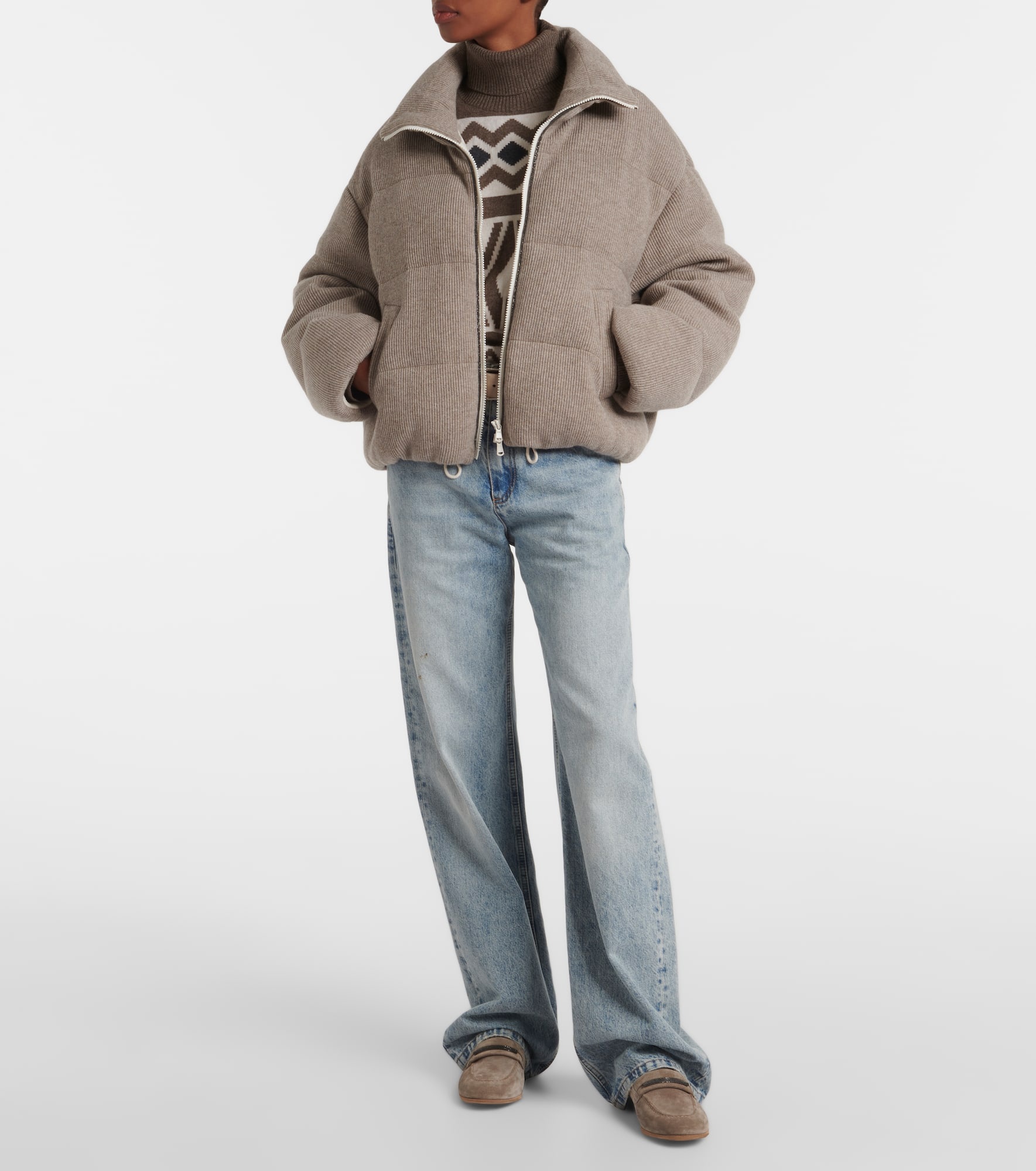 Cashmere down jacket - 2