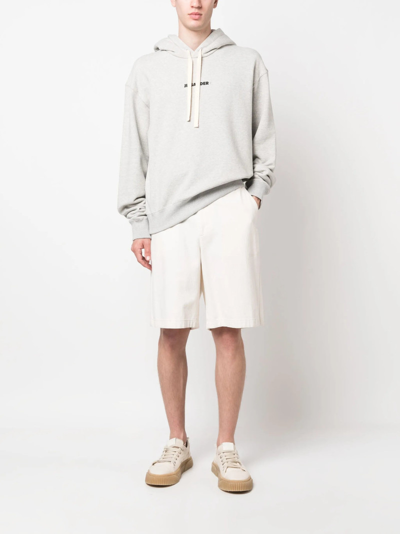 Jil Sander logo-print cotton hoodie outlook