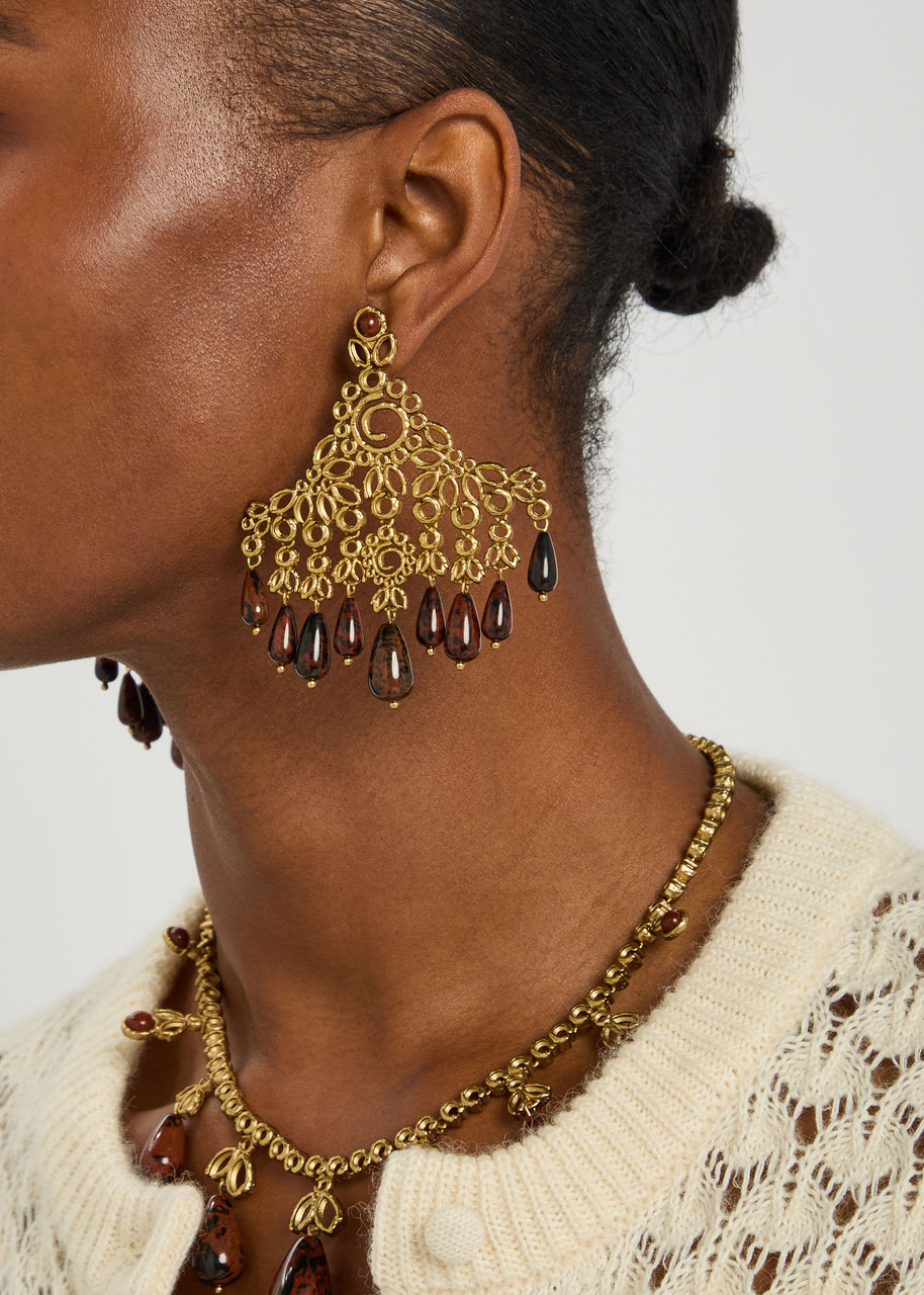 Zimmermann Maisie Chandeliers 14kt Gold-plated Drop Earrings - 2