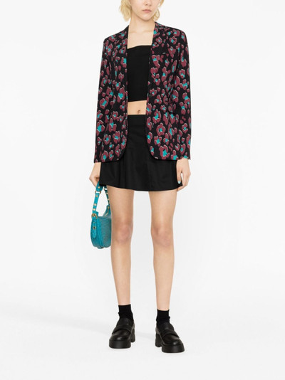 PINKO floral-print single-breasted blazer outlook