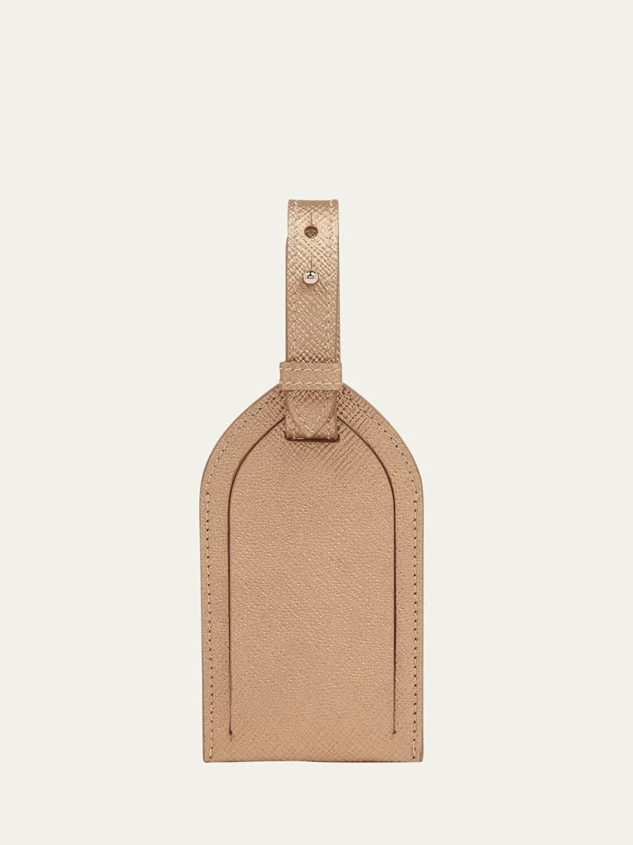 Metallic Leather Luggage Tag - 1
