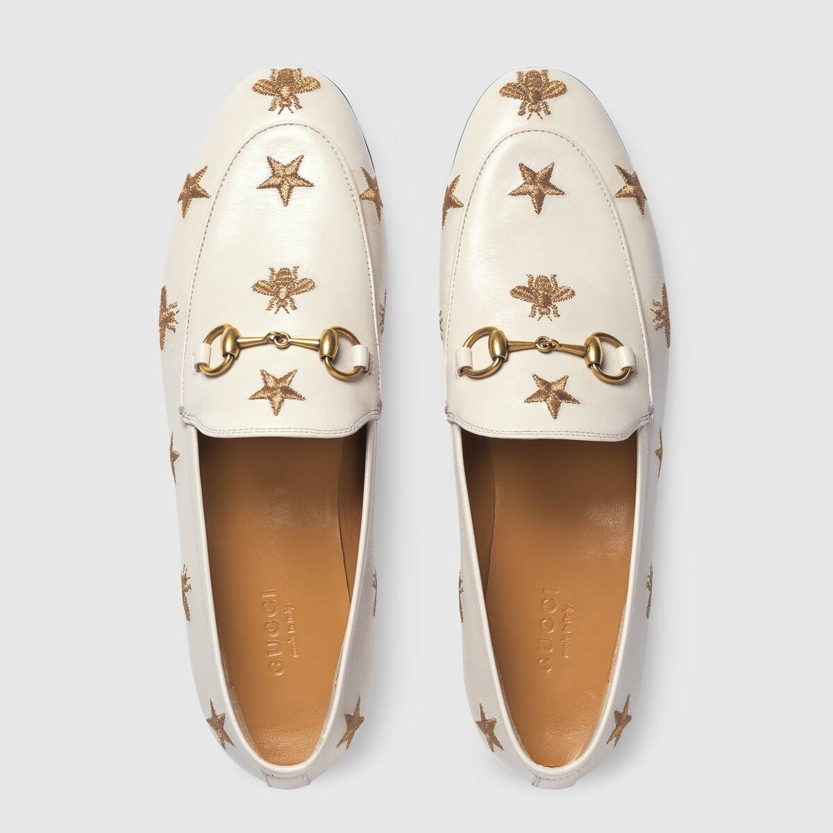 Gucci Jordaan embroidered leather loafer - 3