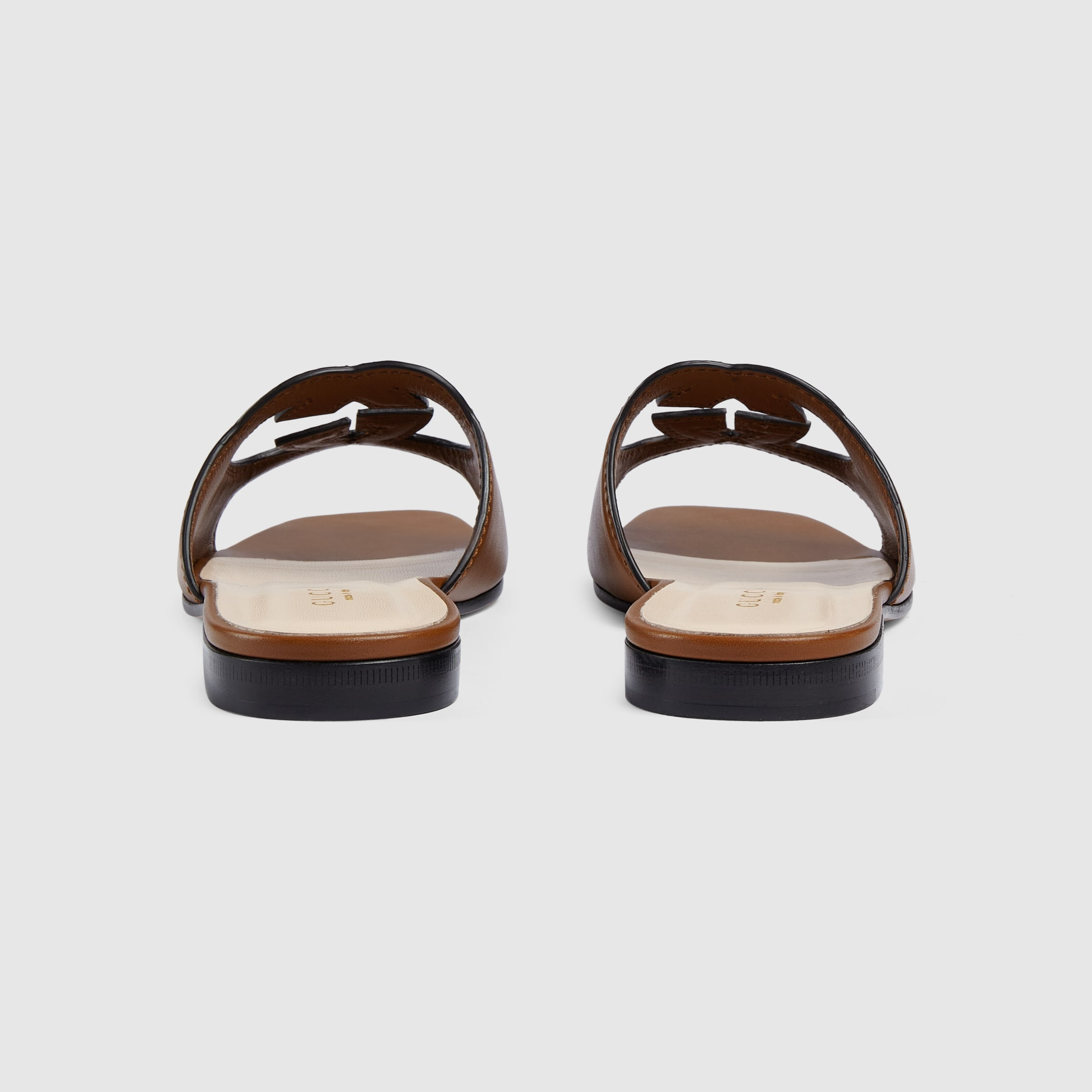 Women's Interlocking G cut-out slide sandal - 4