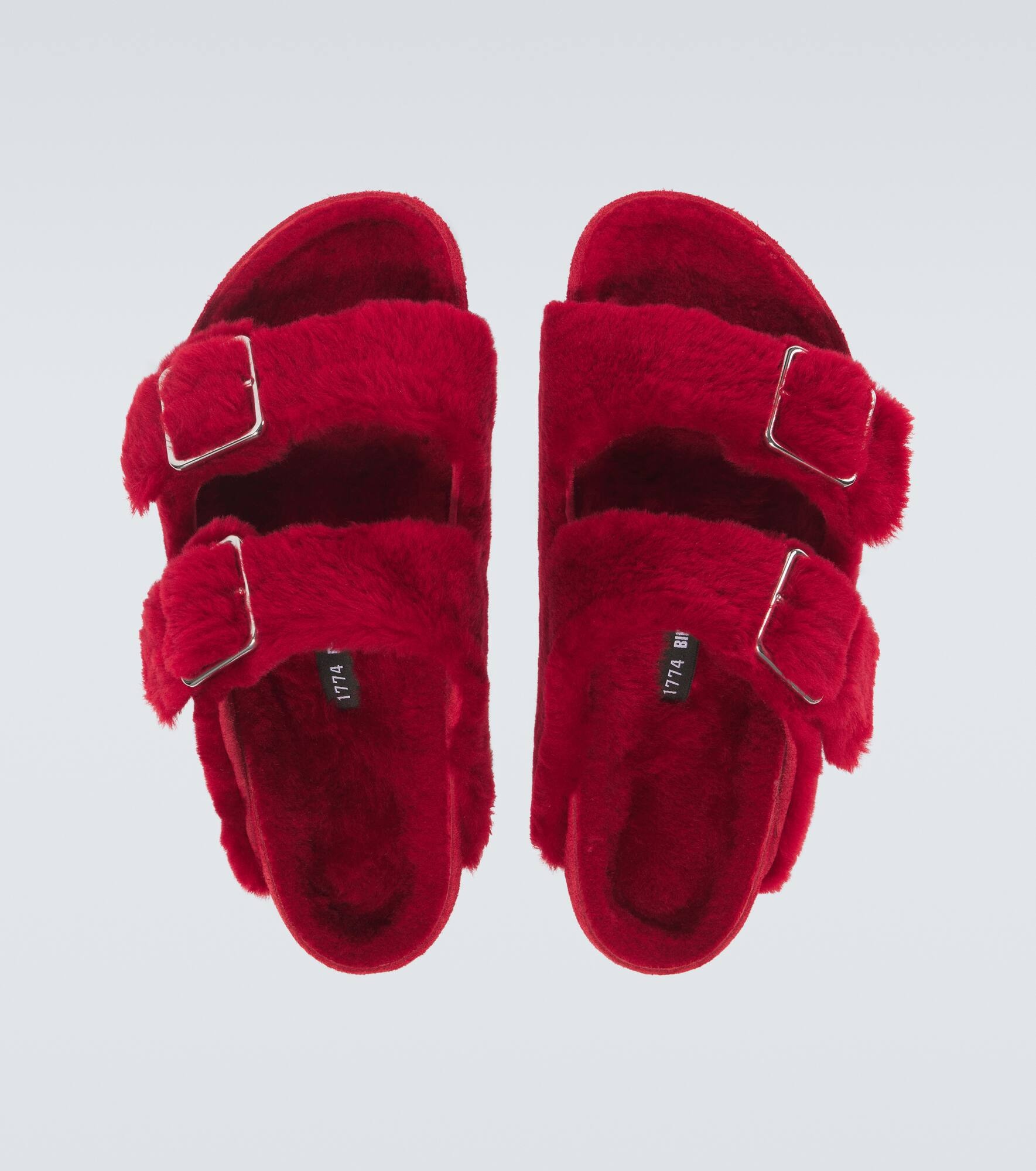 Arizona 1774 shearling-lined suede sandals - 4