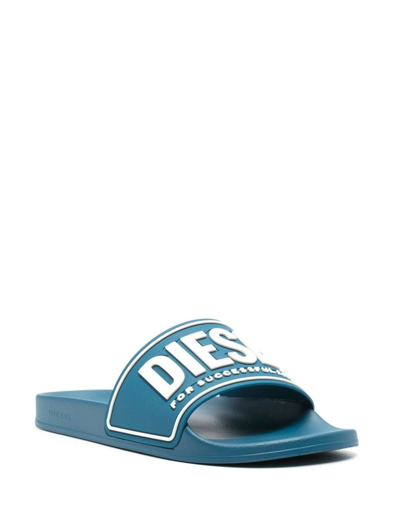 Diesel Sa-Mayemi logo-embossed slides outlook