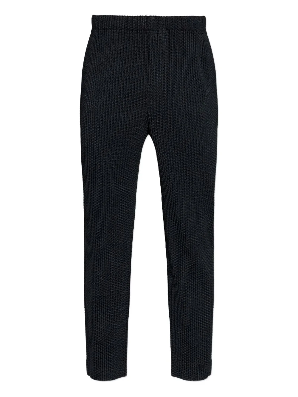 elasticated-waist pleated trousers - 1