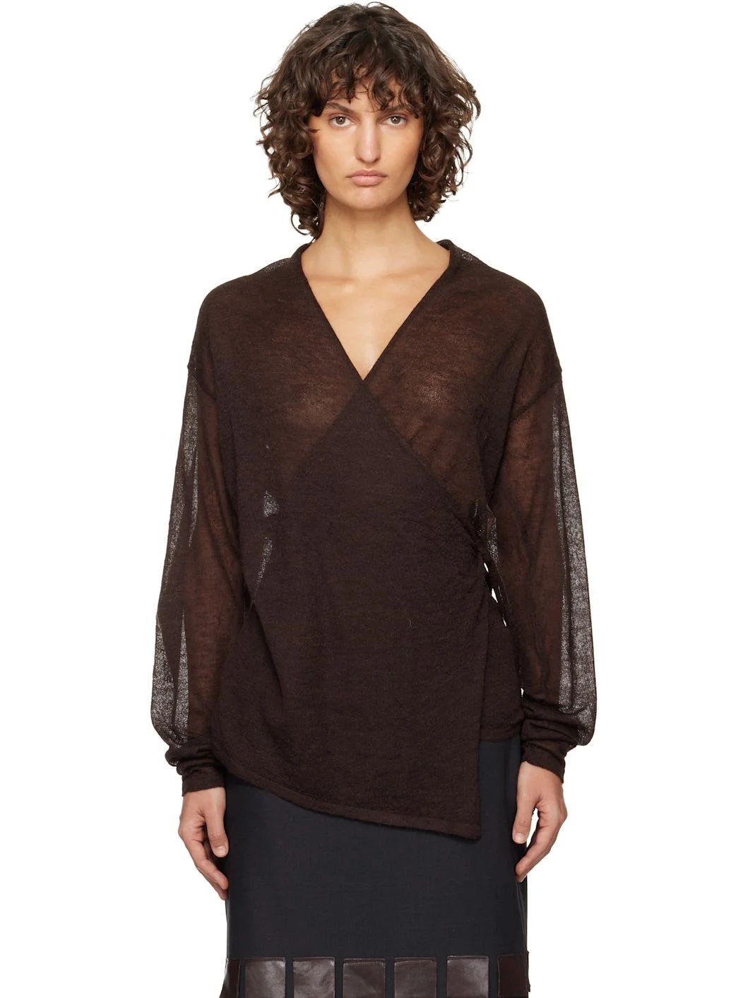 Brown Sudi Cardigan - 1