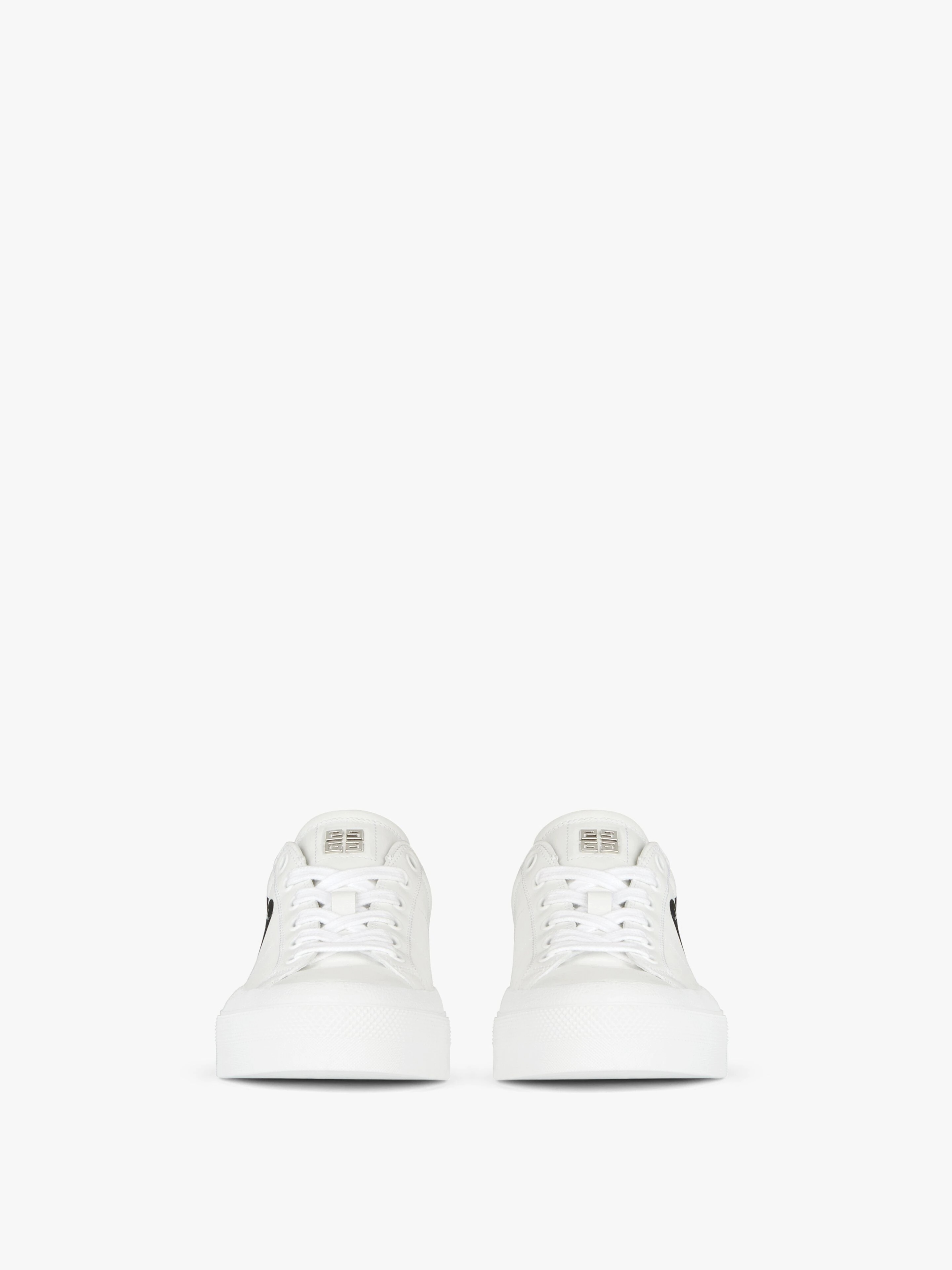 SNEAKERS IN LEATHER WITH TAG EFFECT  4G PRINT - 2