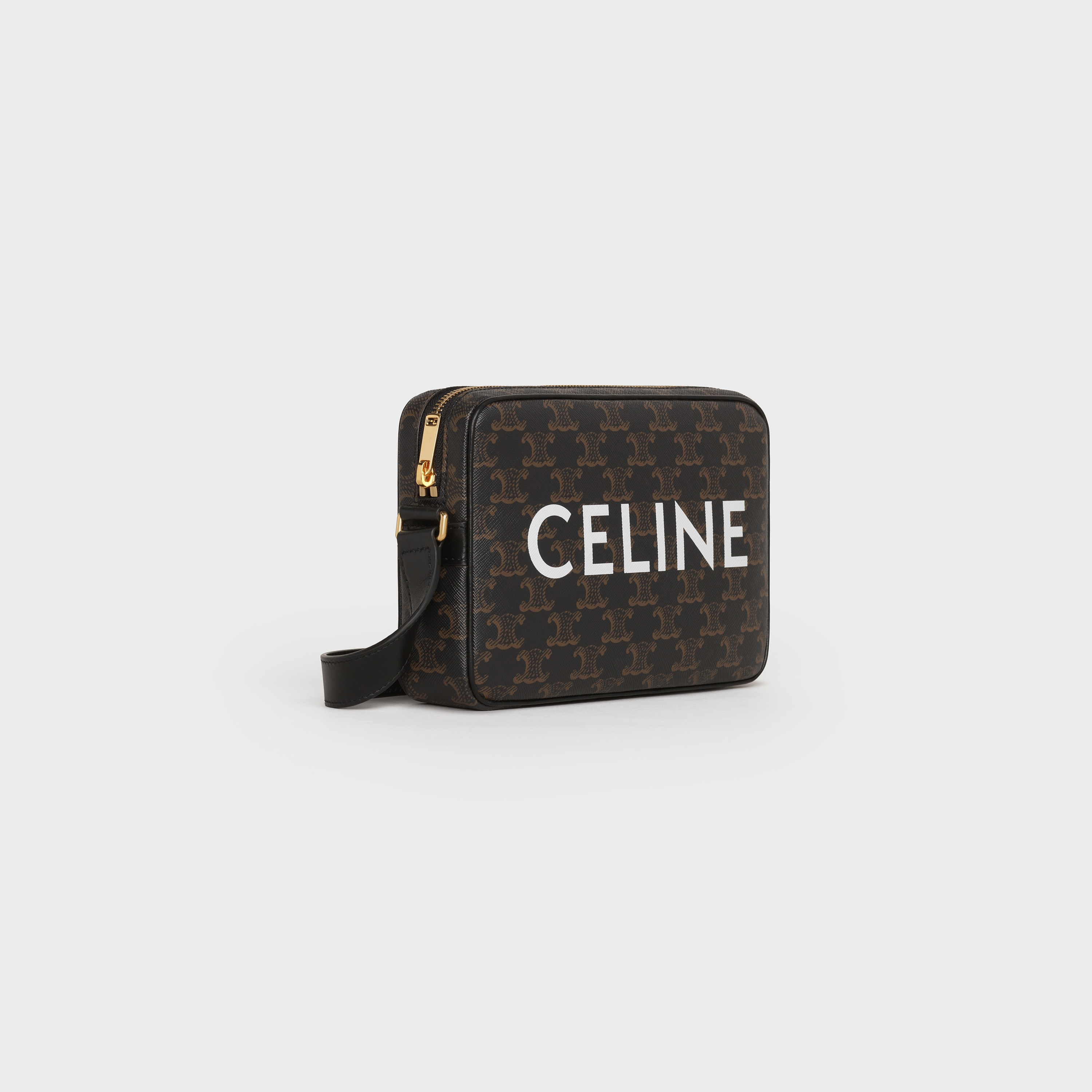 Medium Messenger Bag in Triomphe Canvas with Celine Print - 2