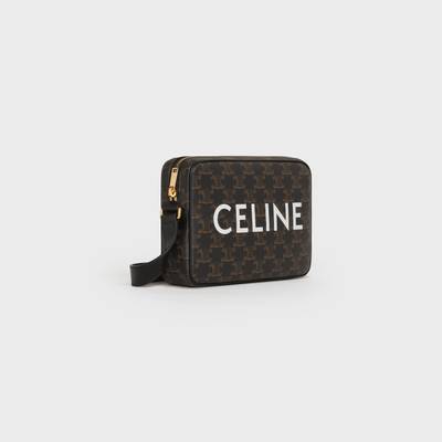 CELINE Medium Messenger Bag in Triomphe Canvas with Celine Print outlook