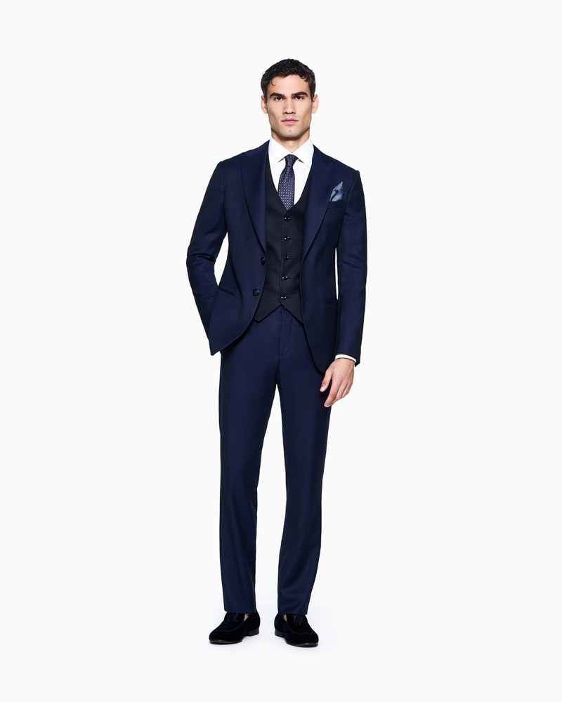 SINGLE-BREASTED WAISTCOAT IN VIRGIN WOOL 2