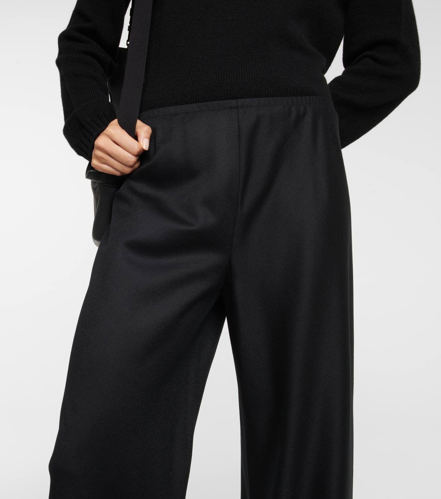 Gala virgin wool wide-leg pants - 4