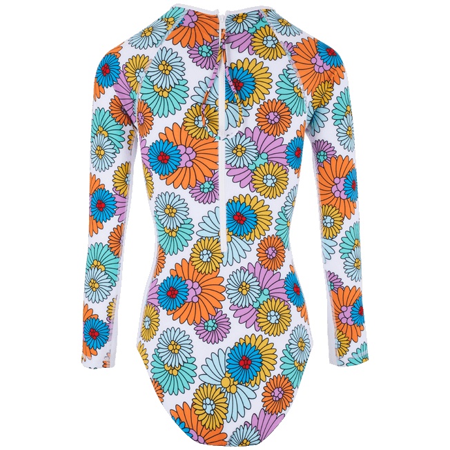 Women Long-Sleeves One-piece Rashguard Marguerites - 2