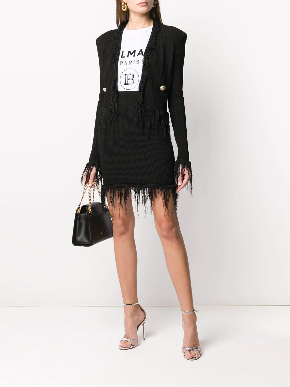 knitted fringed skirt - 2