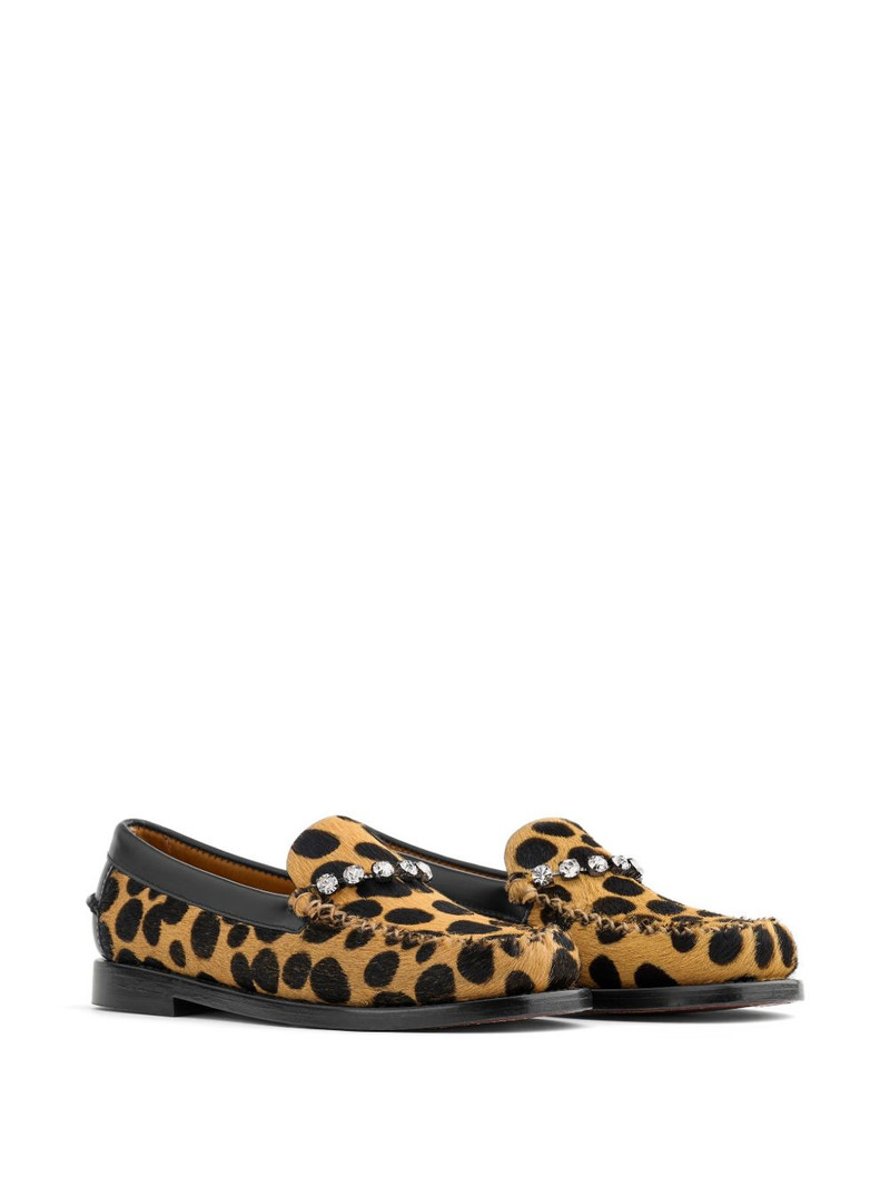 forte_forte leather jewelled loafers outlook