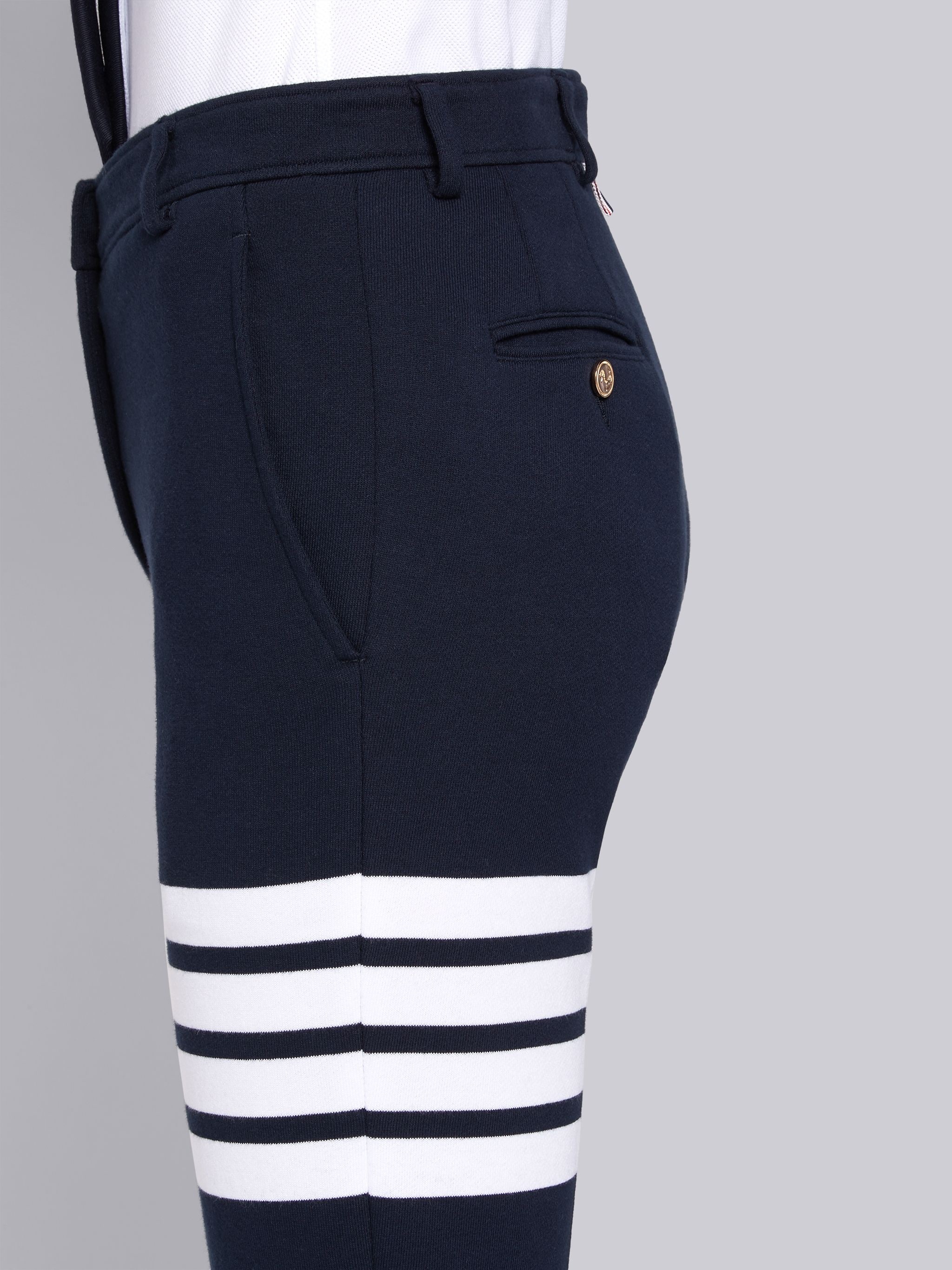 Navy Classic Loop Back Chino Trouser - 5