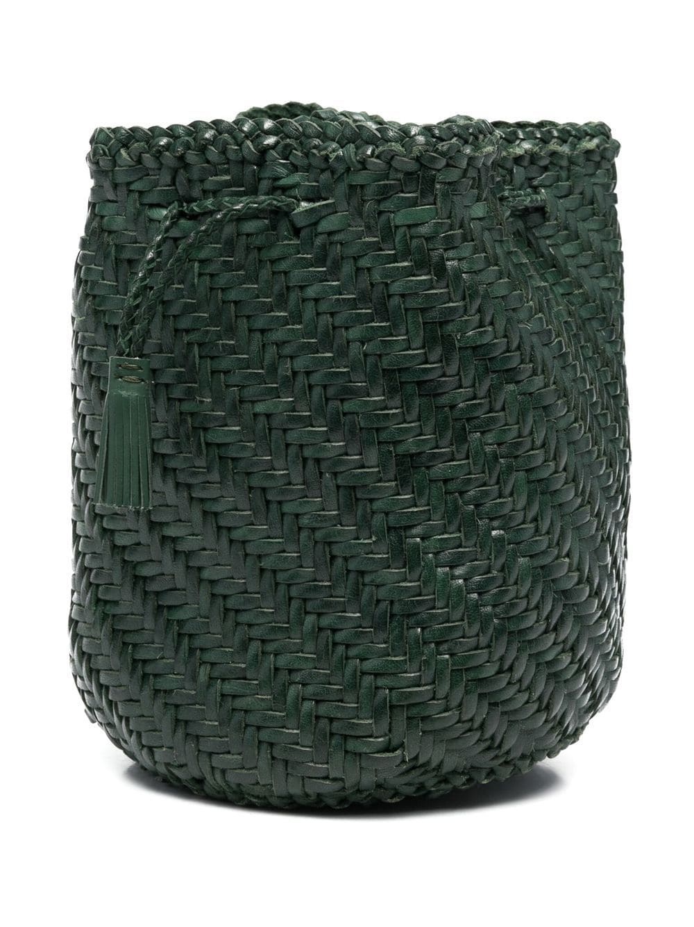 interwoven-design bucket bag - 3